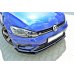 Накладка сплиттер на передний бампер Вар4 на Volkswagen Golf VII R рестайл